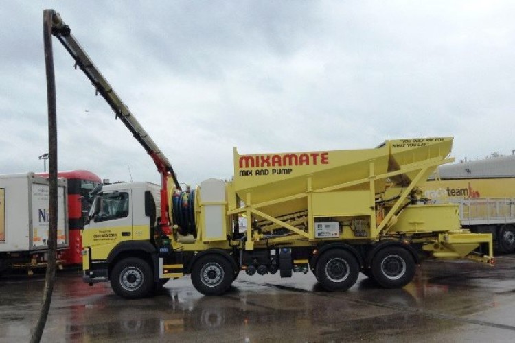 A mobile batching plant