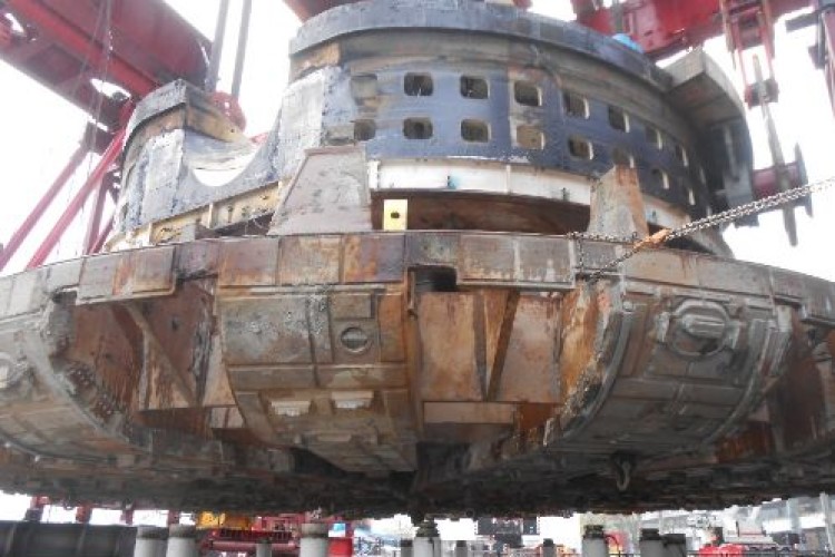 Bertha is under repair