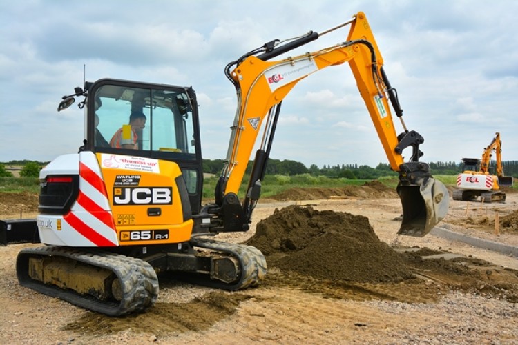 One of ECL's new JCB 65R-1 midi excavators 