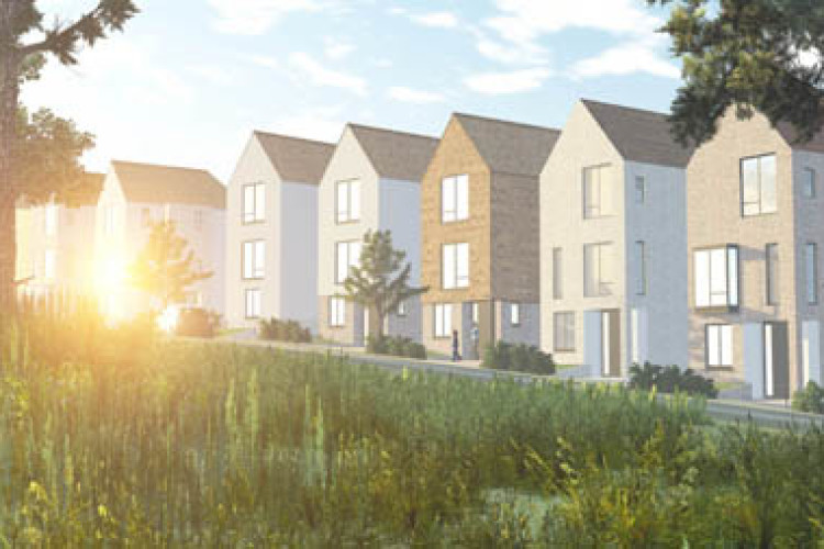 Artist&rsquo;s impression of Cane Hill houses