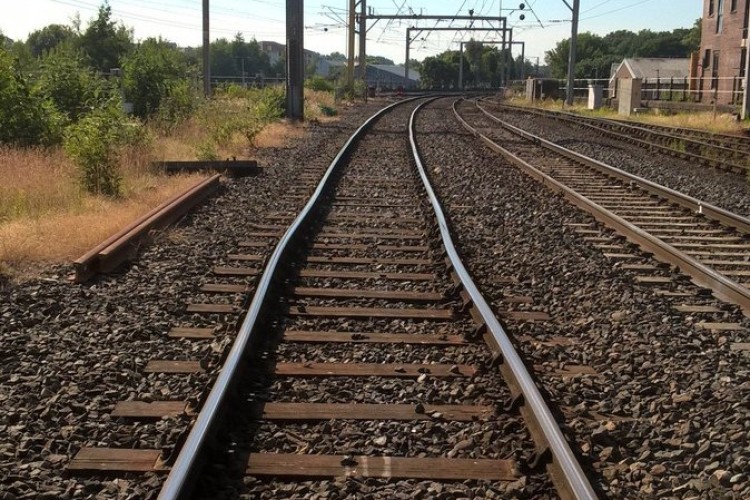 Buckled rail tracks in Cumbria