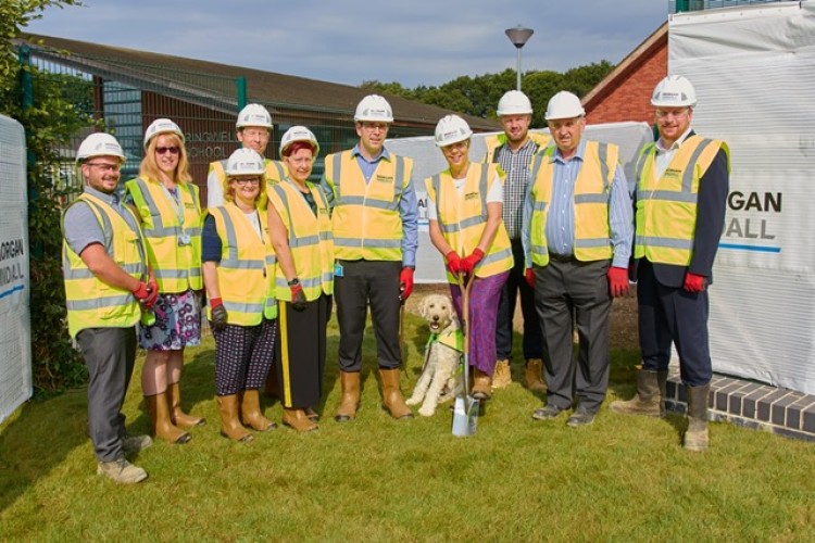 A ground breaking ceremony marked the start of work