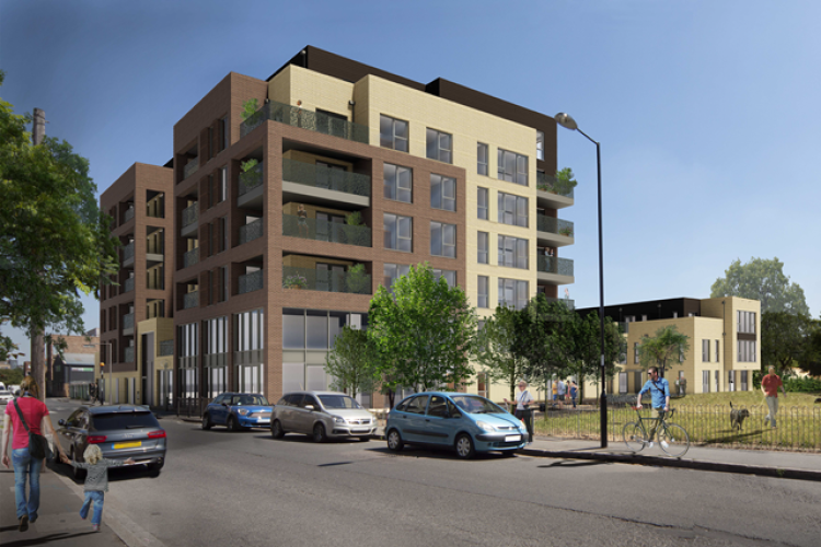 CGI of the Pomeroy Street development in New Cross