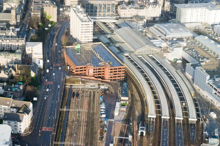  Work to replace the glass roof at Aberdeen station was completed last year.