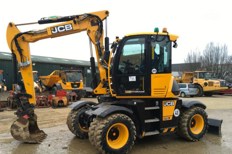 Lots for sale include this Hydradig wheeled excavator