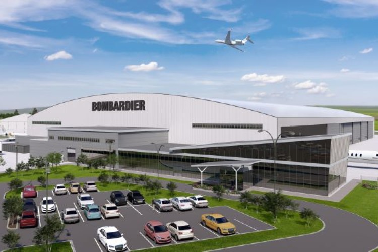 CGI of the new hangar