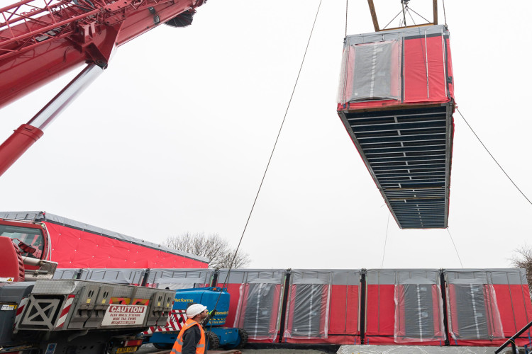 Delivery of modules in Barking for BeFirst before the lockdown began