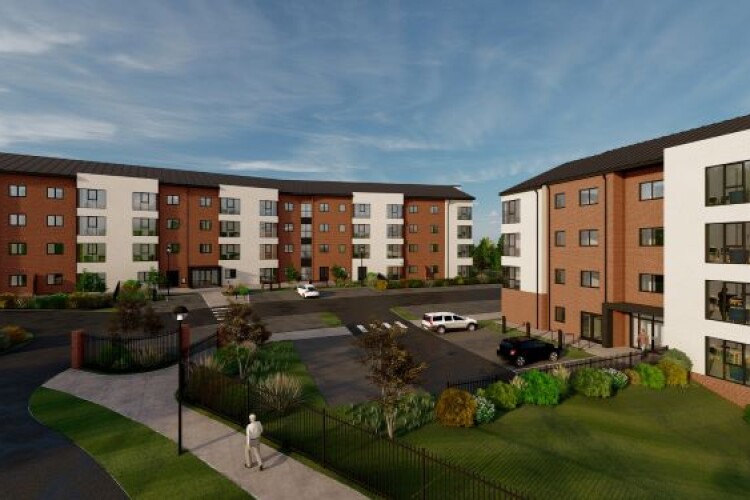 CGI of the new blocks to be built on Queenshill Avenue