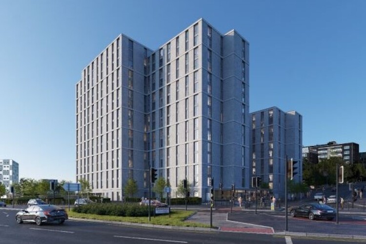 CGI of the scheme from Chapman Taylor Architects