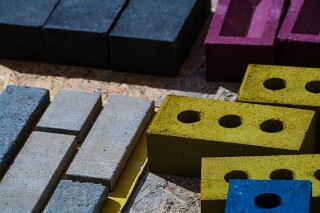 The K-Briq is available in a range of colours made from recycled pigment The K-Briq is available in a range of colours made from recycled pigment