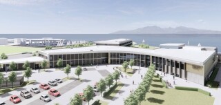 Artist's impression of Ardrossan Academy Artist's impression of Ardrossan Academy