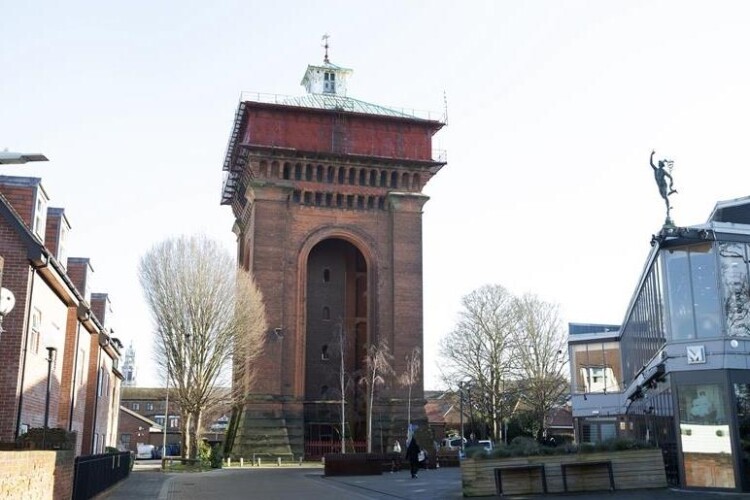 the Balkerne water tower, a.k.a Jumbo