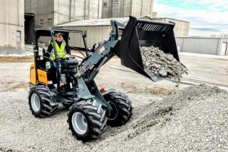A Giant wheeled loader