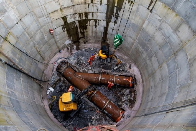 Shieldhall Tunnel flume (photo from Scottish Water &copy;SNS)