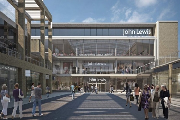 Artist&rsquo;s impression of the new John Lewis store in Oxford Westgate