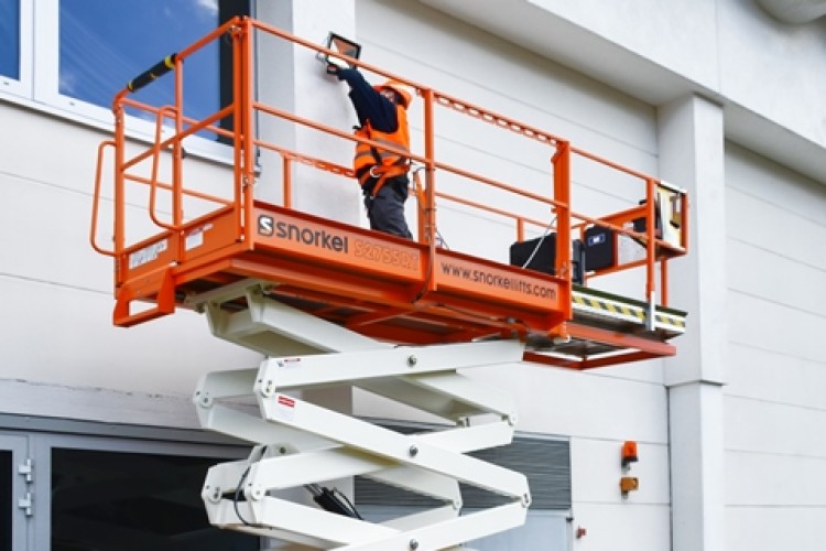 The Snorkel S2755RT scissor lift