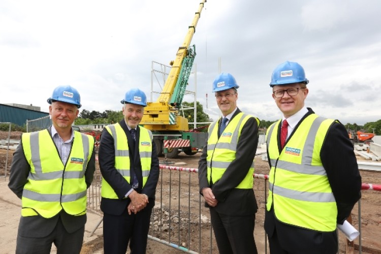 David Woodhead (second from right) with client team representatives