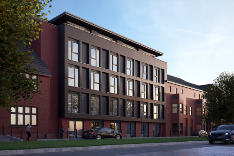 Artist&rsquo;s impression of the new development in West Walk, Leicester. Image courtesy of MAS Architecture.