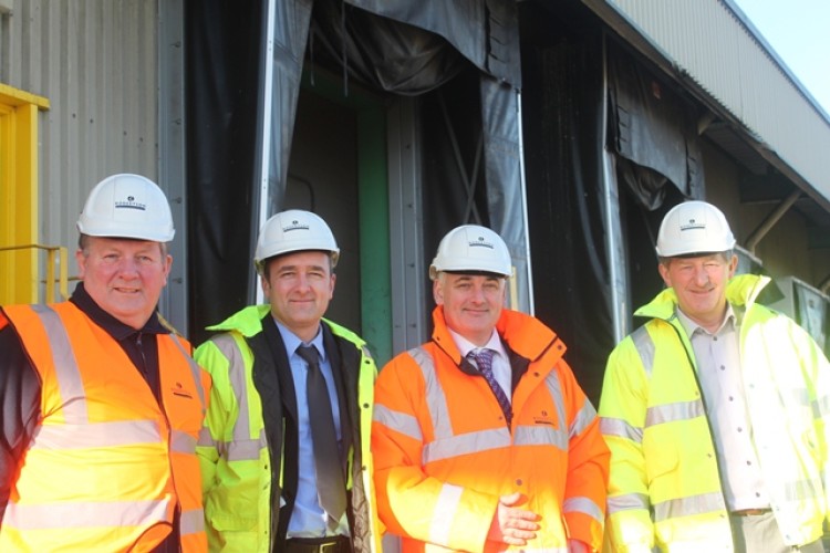 Left to right, Robertson&rsquo;s project manager Gary McDermott, managing surveyor Steve Hooker, ops manager Peter Mattimore, and Inchcape&rsquo;s Derek Millican.