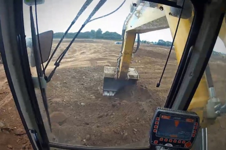 Excavator operator's view