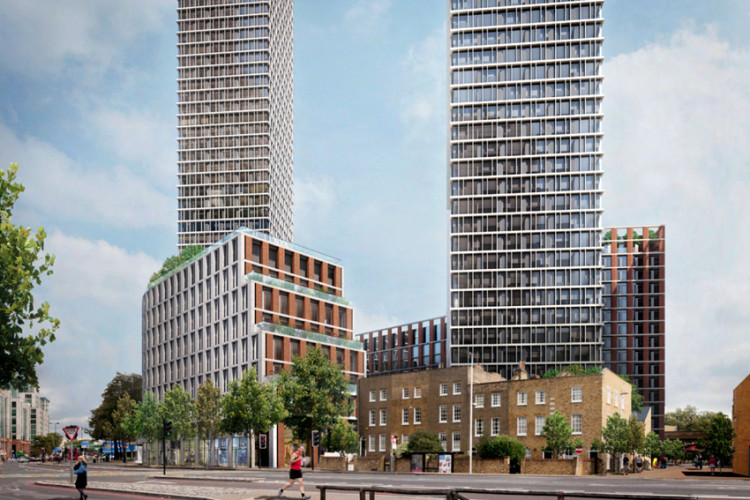 CGI of Vauxhall Square