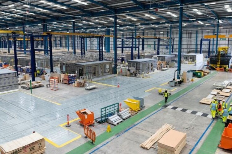 The L&G Modular Housing factory in Yorkshire