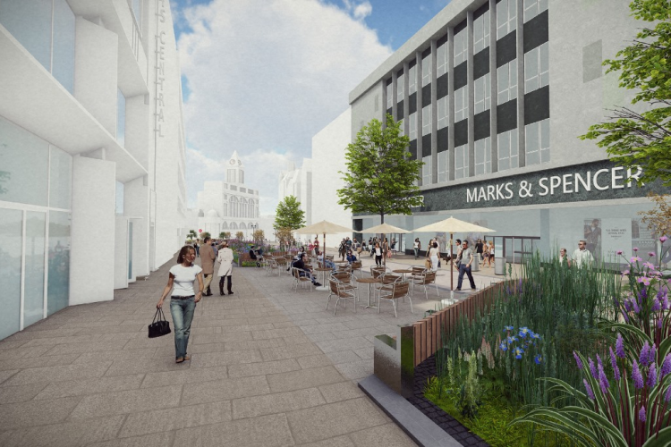 Artist's impression of how Fargate will look