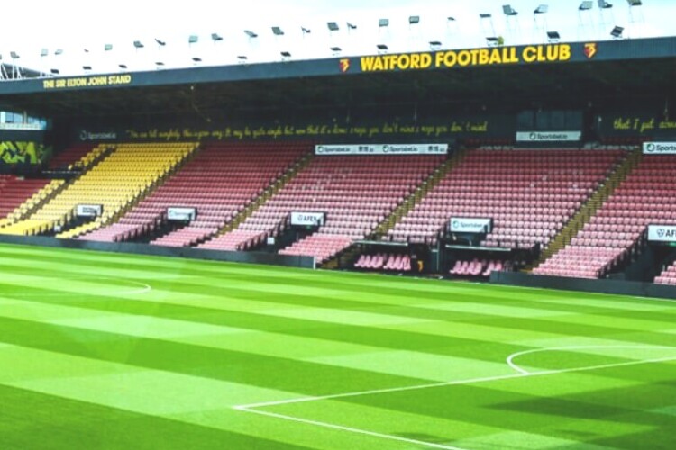 Vicarage Road stadium, where the incident happened