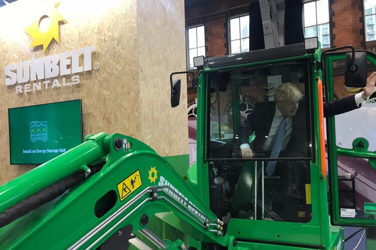 Boris Johnson visits Sunbelt's exhibition booth