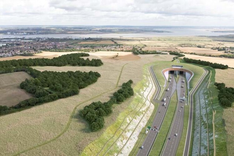 CGI of the planned crossing under the Thames