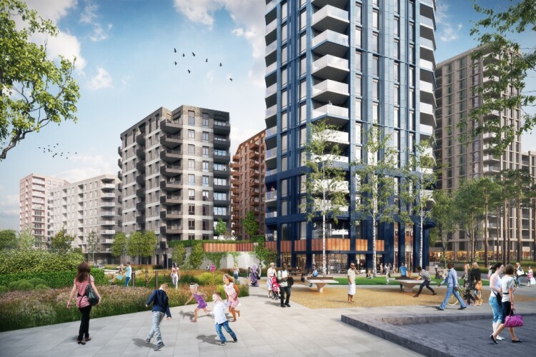 Artist's impression of the Manor Road Quarter project 