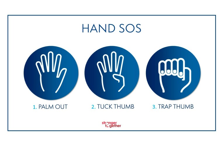 The Hand SOS signal