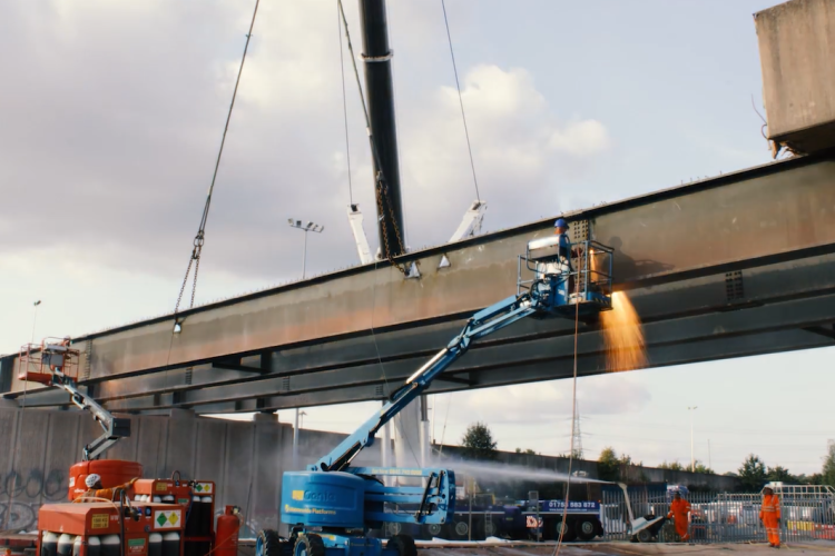 Bringing down the A47 Heartlands Parkway bridge