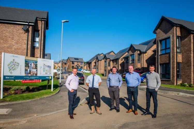 (From left) Scott Sanderson, HGP; Ian McGarvey, Briar Homes; Ross Baird, HGP; Paul Kelly, Briar Homes and Collin Bennet, HGP