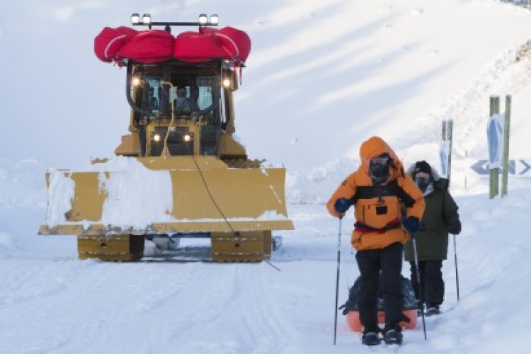 A Cat D6N supports Sir Ranulph Fiennes