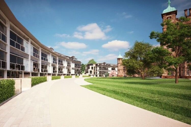 The Crescent is being built alongside the 1851 William Playfair building