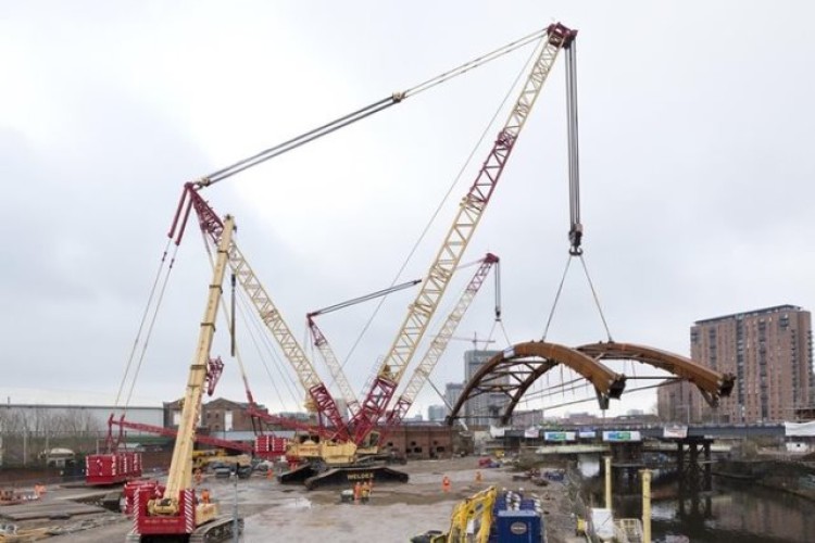 The Ordsall Chord rail bridge project was among Severfield's bigger jobs during the year