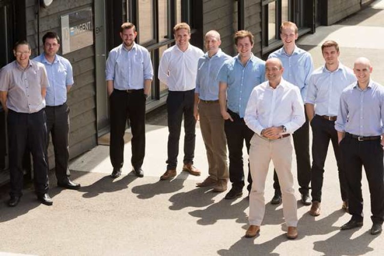 Richard Wigzell, in the foreground, and the men who work for him