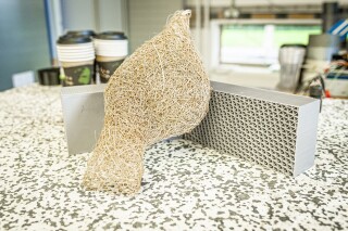 The Baya weaver bird’s woven nest provided the inspiration