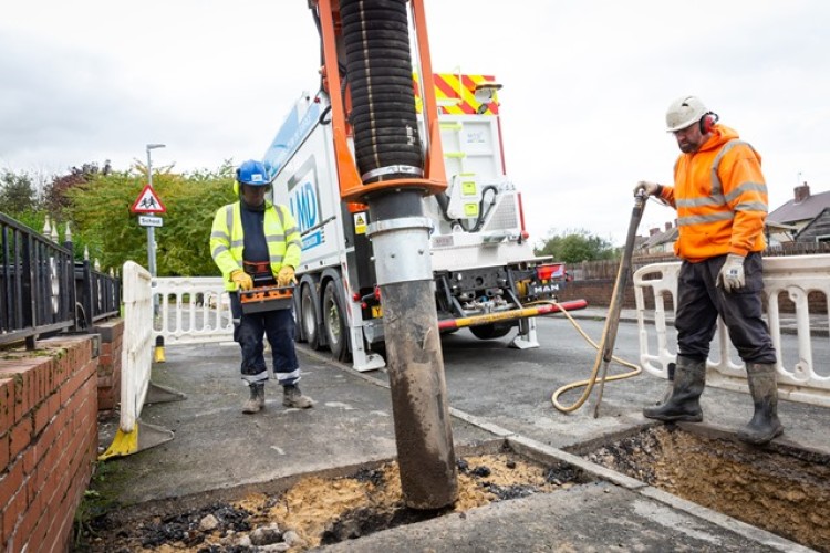 The Citysafe suction excavator in action