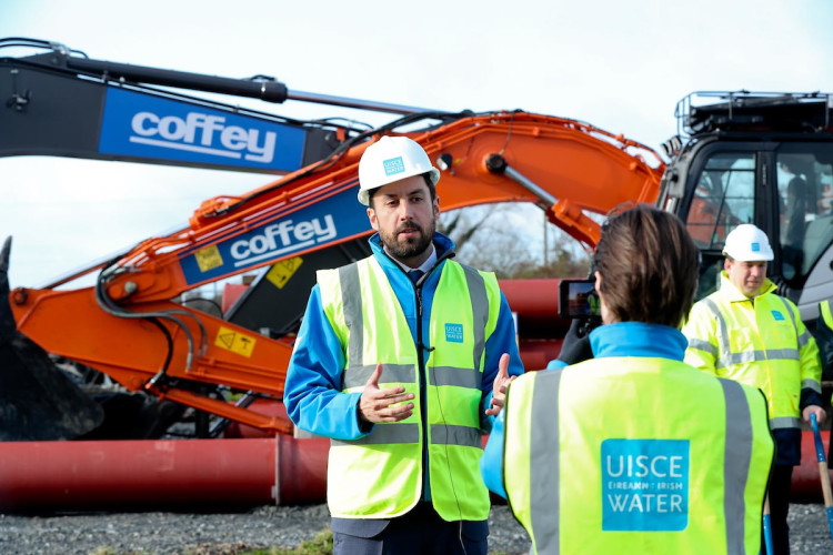 Government minister Eoghan Murphy at the sod-turning event