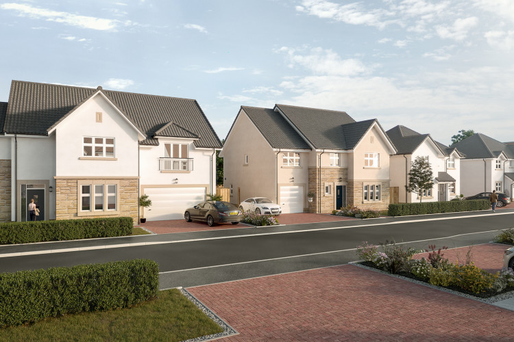 Housing at Cala Homes West's Kirkintilloch site