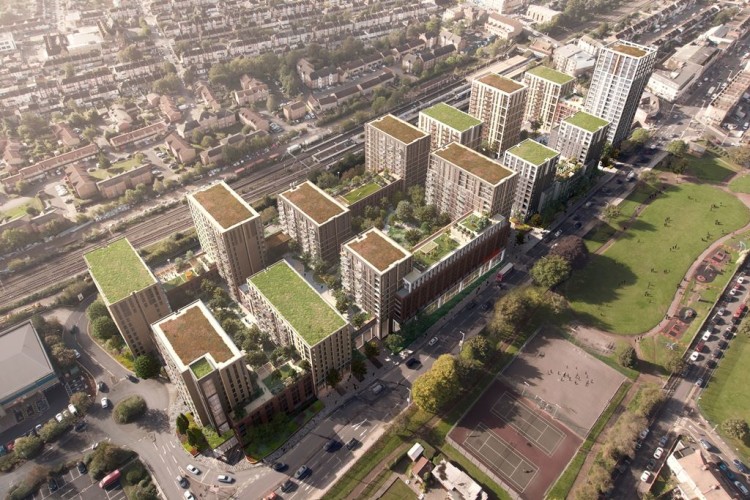 CGI of the new blocks of flats