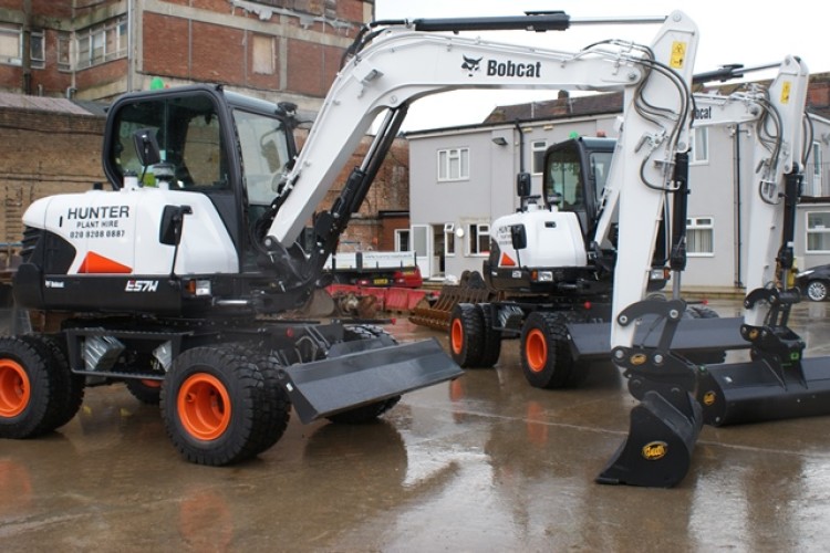 The order includes a pair of six-tonne Bobcat E57W excavators