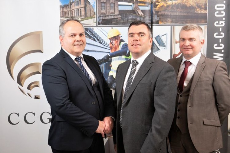 left to right - new directors Stephen Ruxton, John Baggley and Graeme Wylie