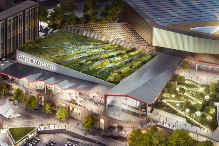 HOK's design for the Gateshead arena