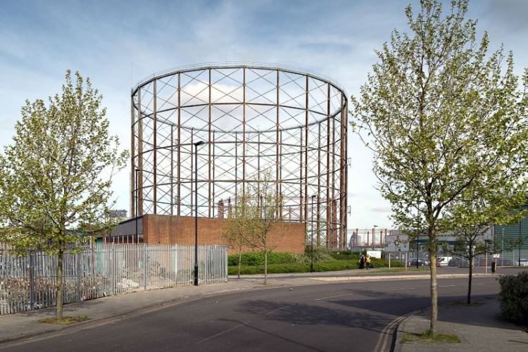 The gasworks site today