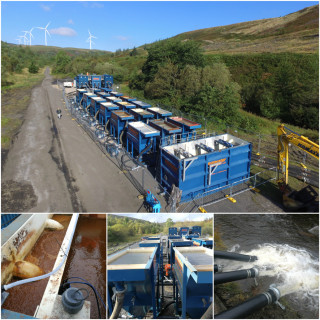 Siltbuster's Castell Nos installation is belived to  be the biggest temporary water treatment plant ever deployed in the UK