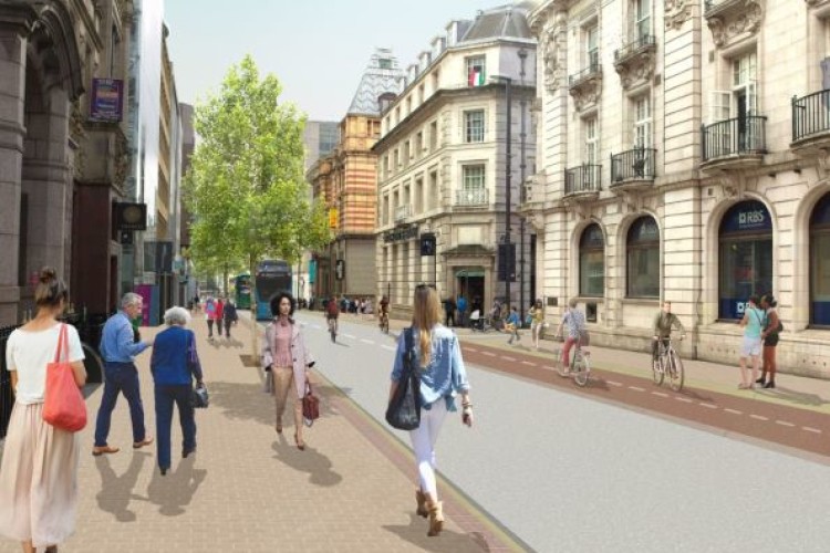 CGI of the remodelled Park Row