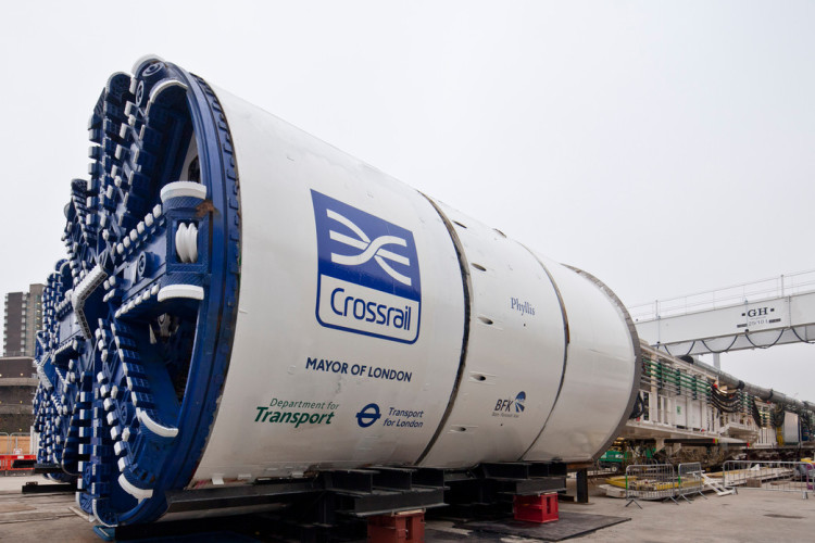 This Crossrail TBM was named Phyllis, after Phyllis Pearsall, who created the London A-Z road atlas